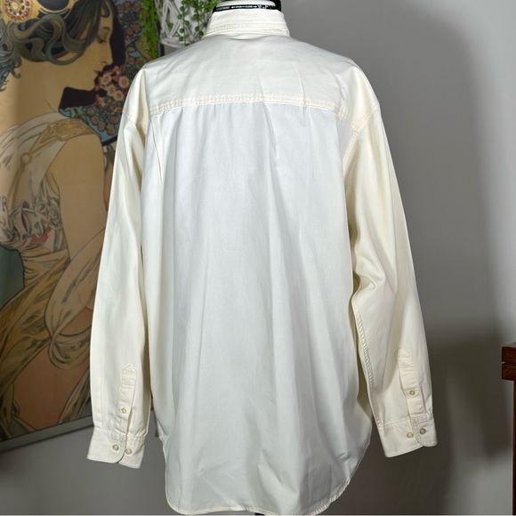 Vintage Disney Winnie the Poo Playing in the Rain Men’s Embroidered Button Down - Picture 7 of 8